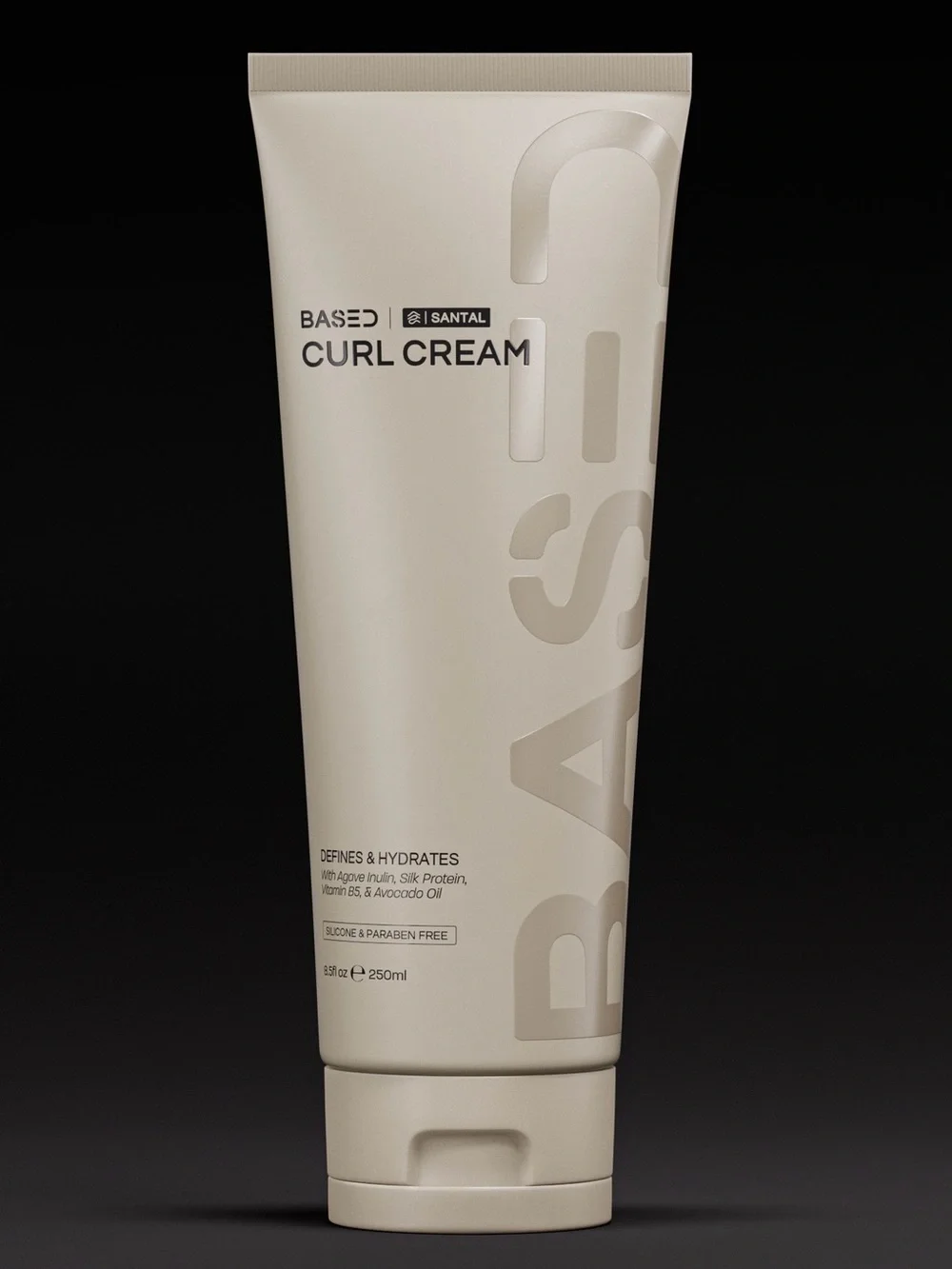 BASED Santal CURL CREAM, Defines & Hydrates, 8.5 fl oz (250mL) - New / Sealed